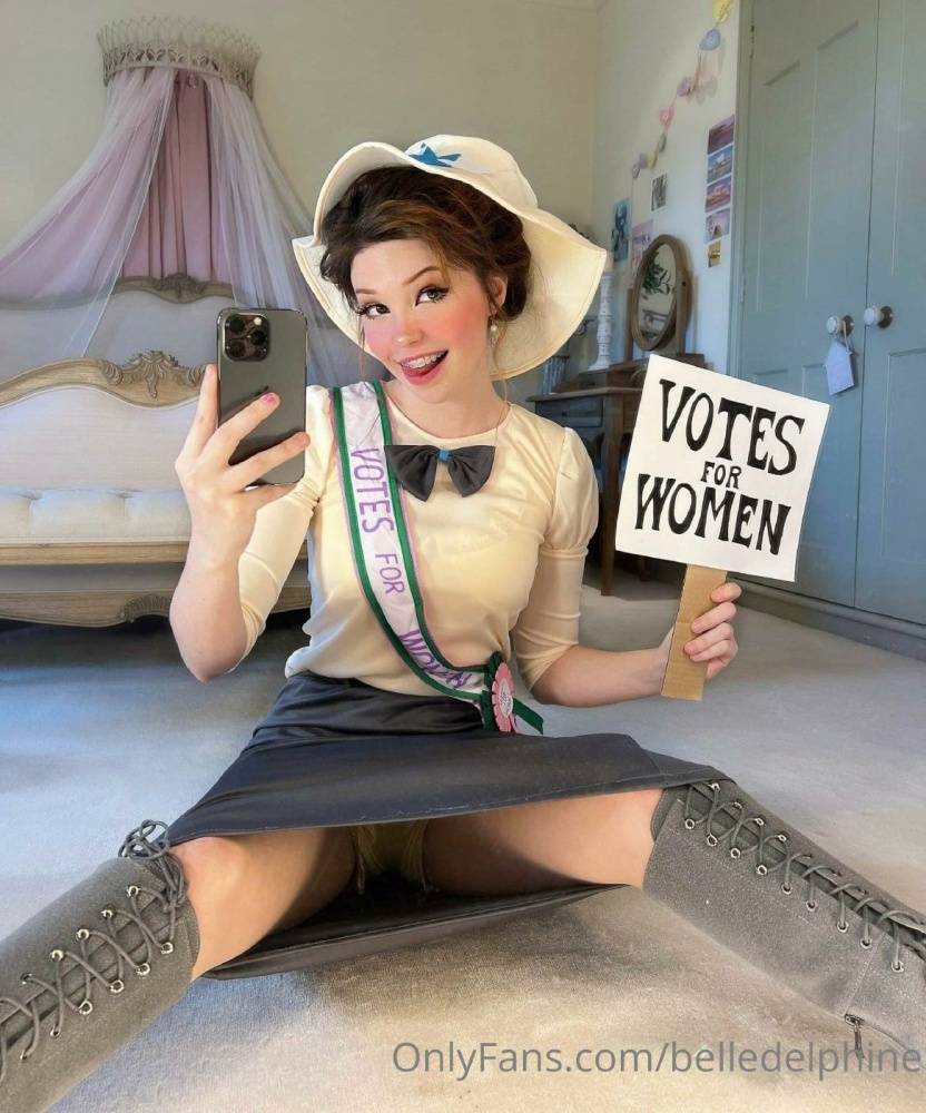 Belle Delphine Votes For Women Onlyfans Set Leaked - #17