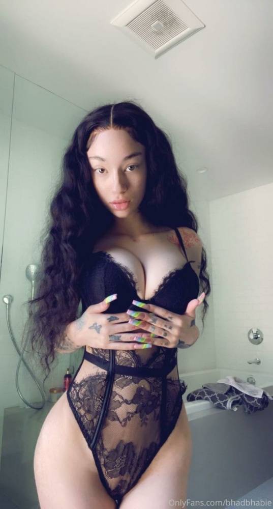 Bhad Bhabie Topless Boob Teasing Onlyfans Set Leaked - #3