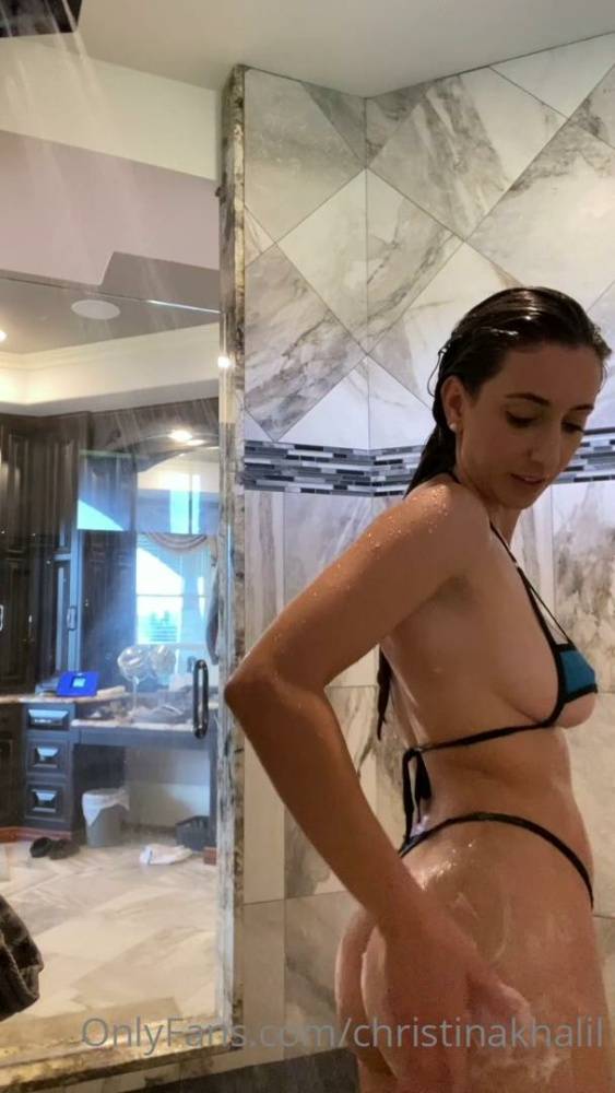 Christina Khalil Bikini Shower Strip Onlyfans photo Leaked - #8