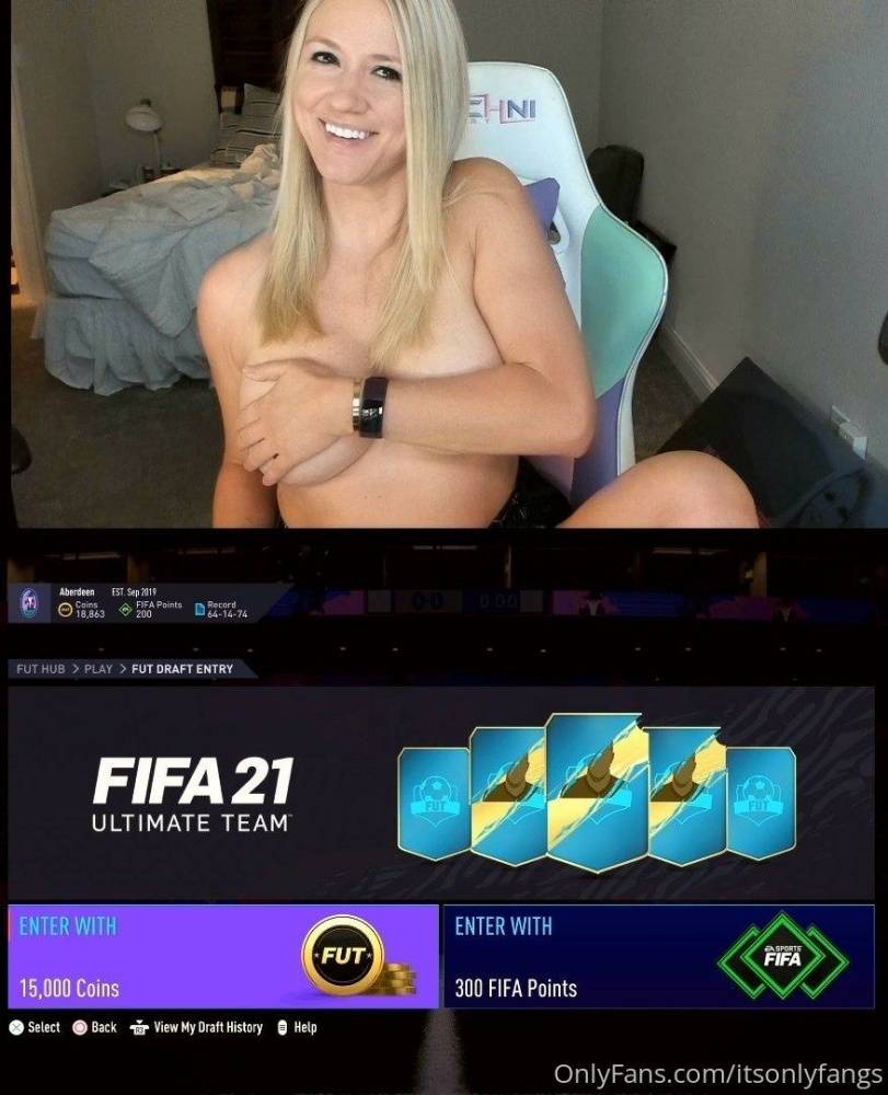 Fangs Topless FUT Draft Onlyfans photo Leaked - #3